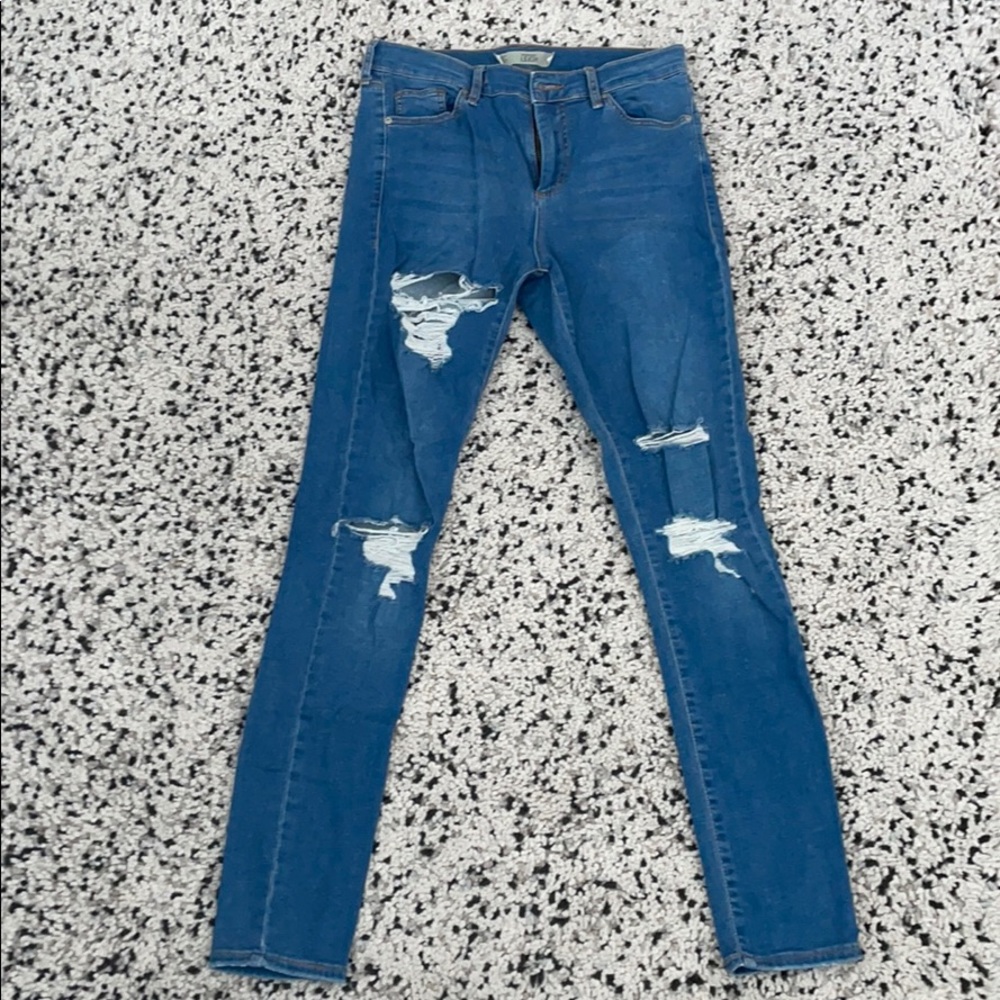TopShop Moto Leigh Ripped Skinny Jeans